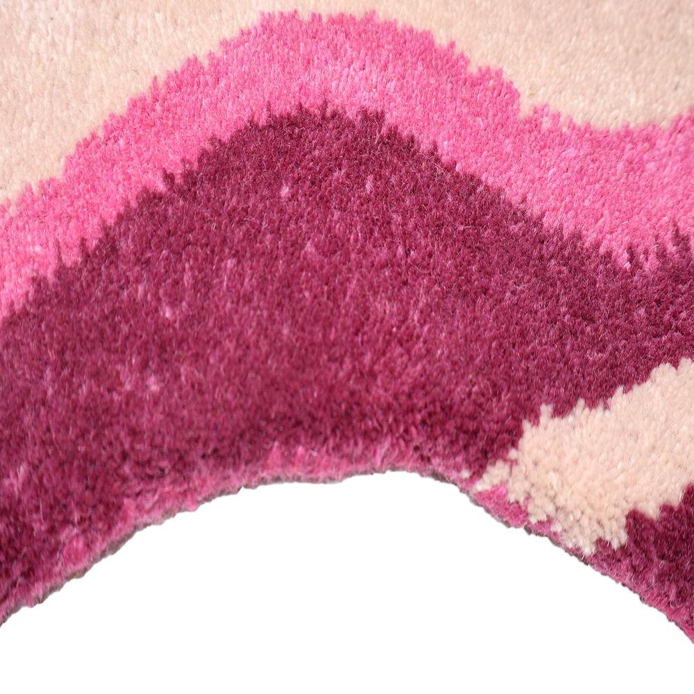 Pink Abstract Woman Tufted Rug