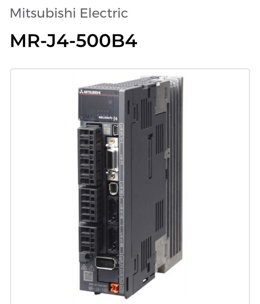 Mitsubishi Electric Mr-J4-500B4 Melservo-J4 Servo Amplifier - Application: Industrial Cnc Machinery And Multi-Axis Robotics