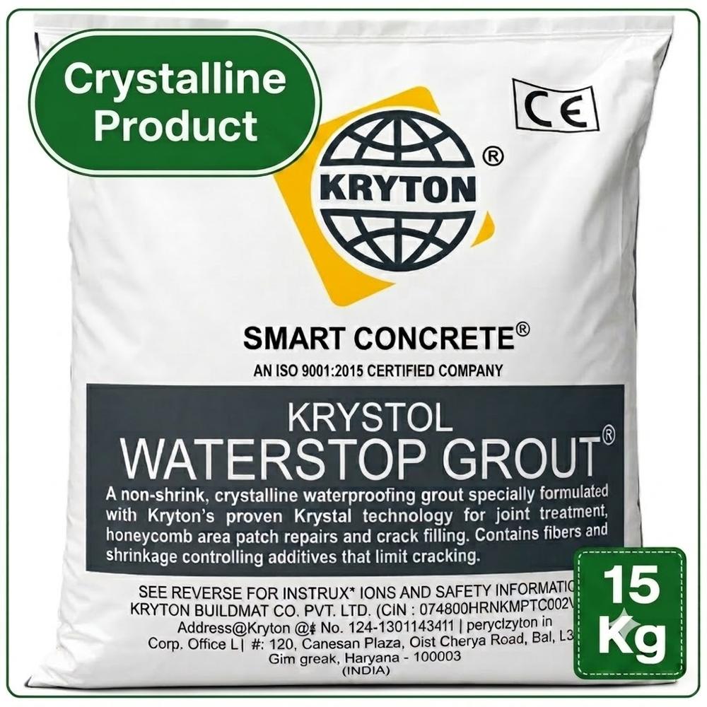 15 KG Krystol Waterstop Grout Bag | Crystalline Waterproof Grout for Concrete Joints & Leak Sealing
