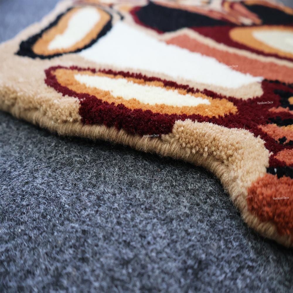 Abstract Female Figure Tufted Rug