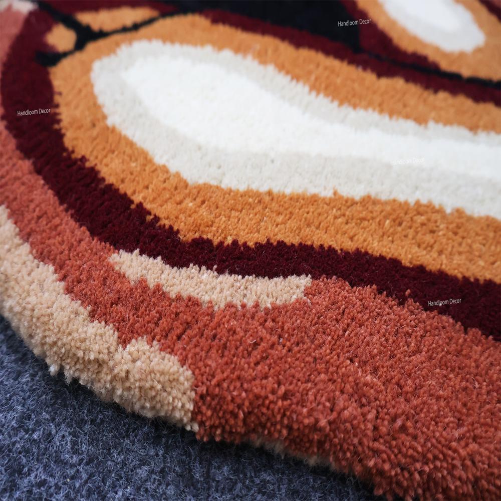 Abstract Female Figure Tufted Rug