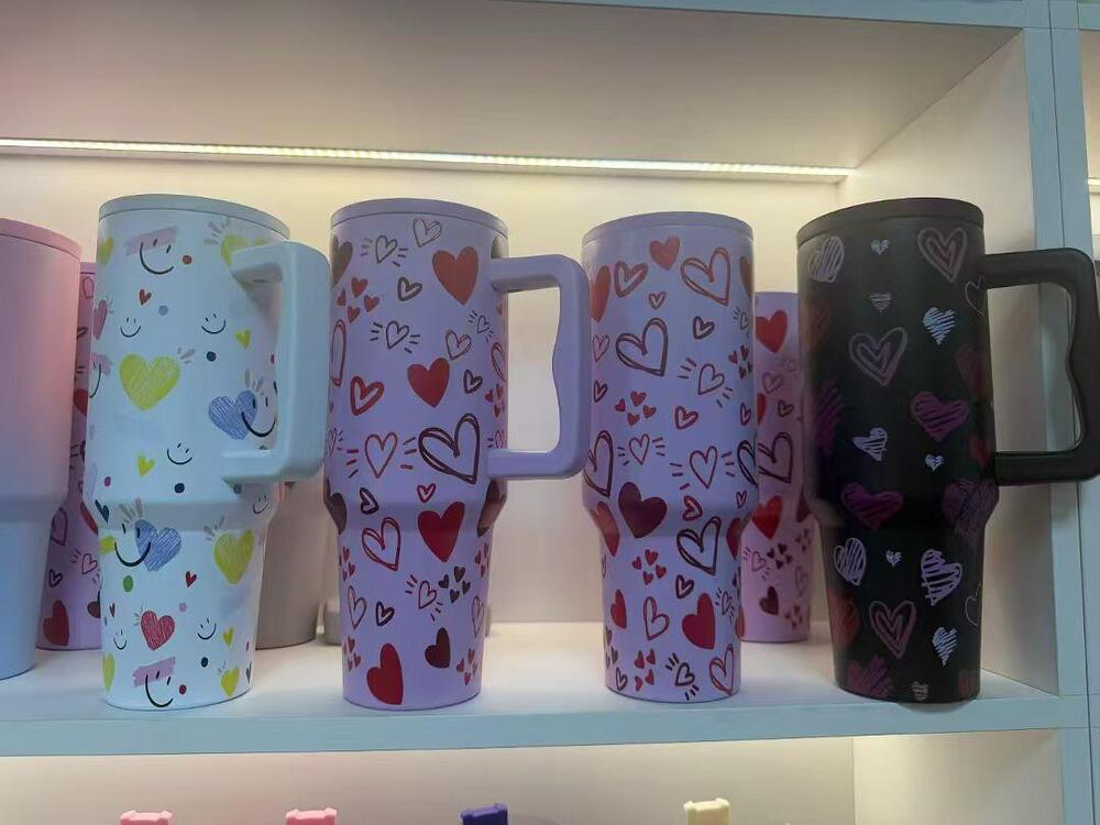 1200ml Stainless Steel Insulated Tumblers With Handles - Lids,