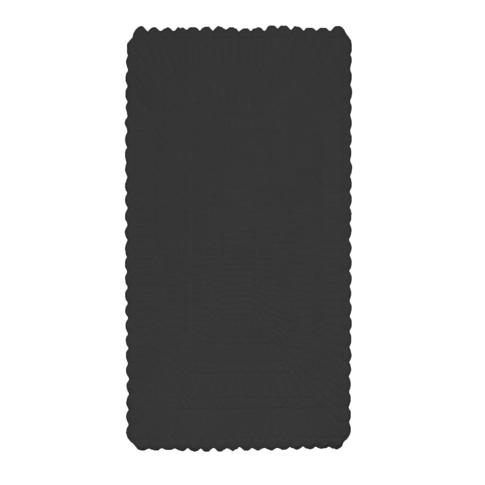 Black Minimalist Tufted Rug