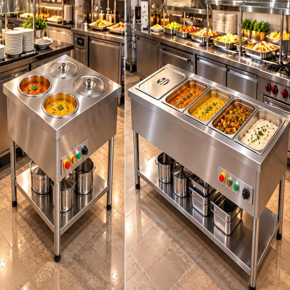 Bain Marie And Curry Counter