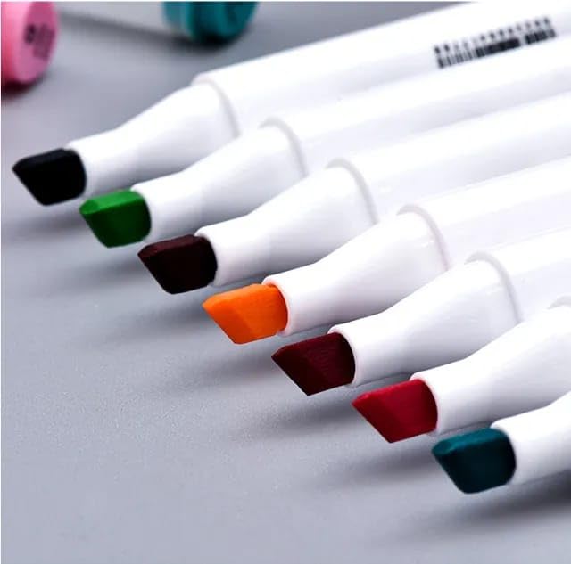 Multicolor Chisel Tip Permanent Marker Set