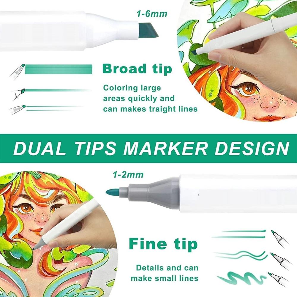 Multicolor Chisel Tip Permanent Marker Set
