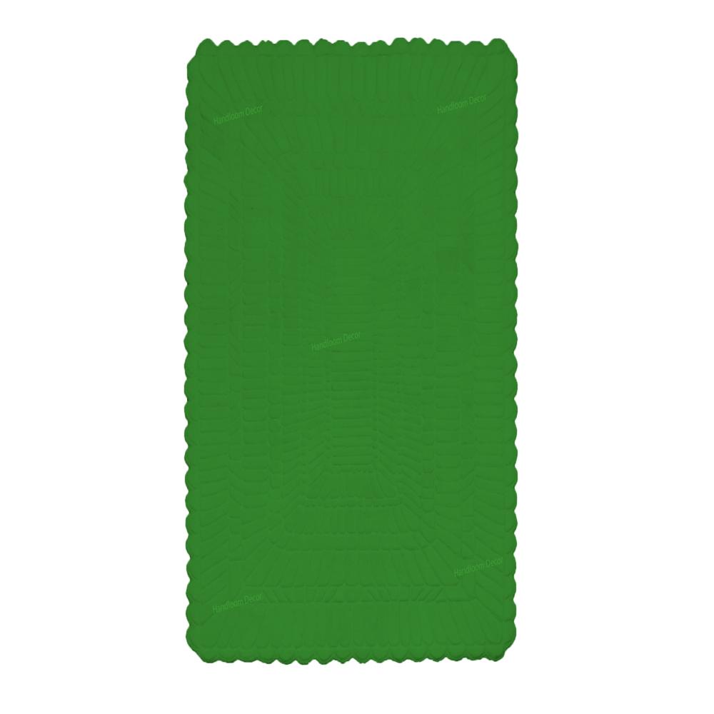 Green Minimalist Tufted Rug