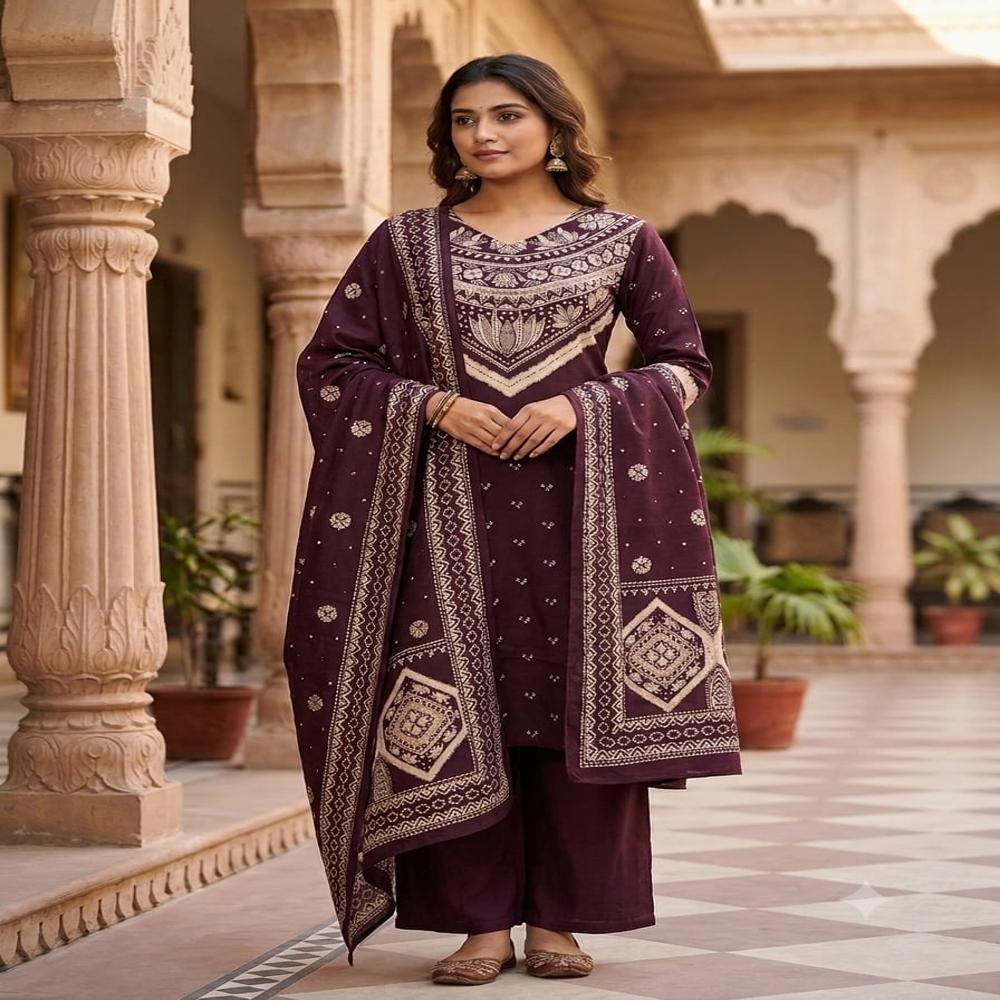Kurti Palazo Dupatta - Ethnic Region: Indian