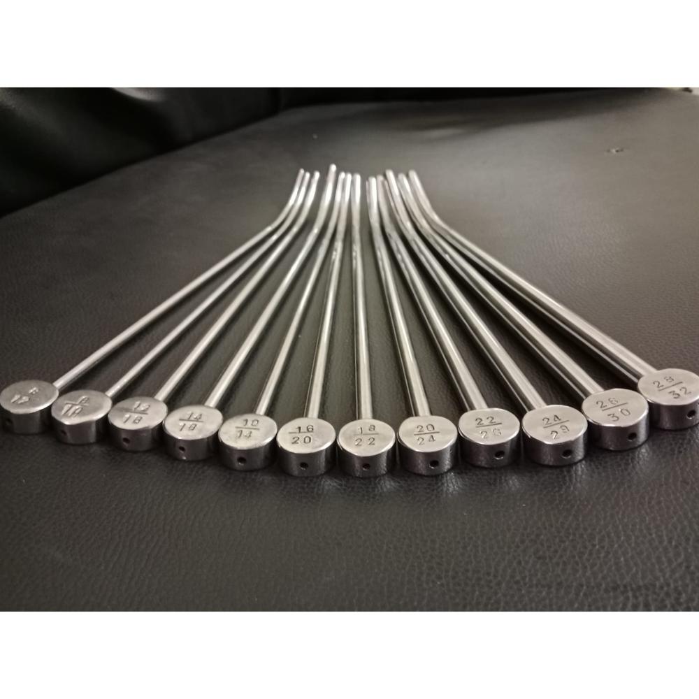 Stainless Steel Male Urethral Dilator Set Guide Wire Passing Ss Female Urethral Dilator Set