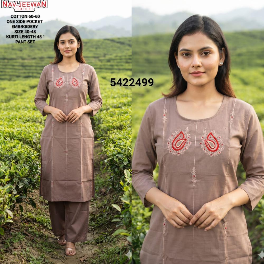 Kurti With Pant Set - Ethnic Region: Indian