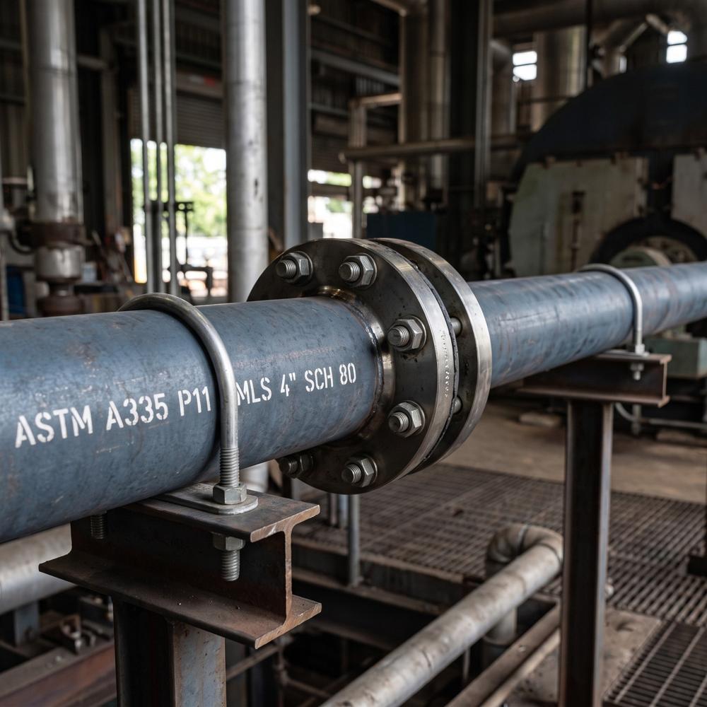 Alloy Steel P11 Seamless Pipe, ASTM A335 / ASME SA335, Chrome Moly
