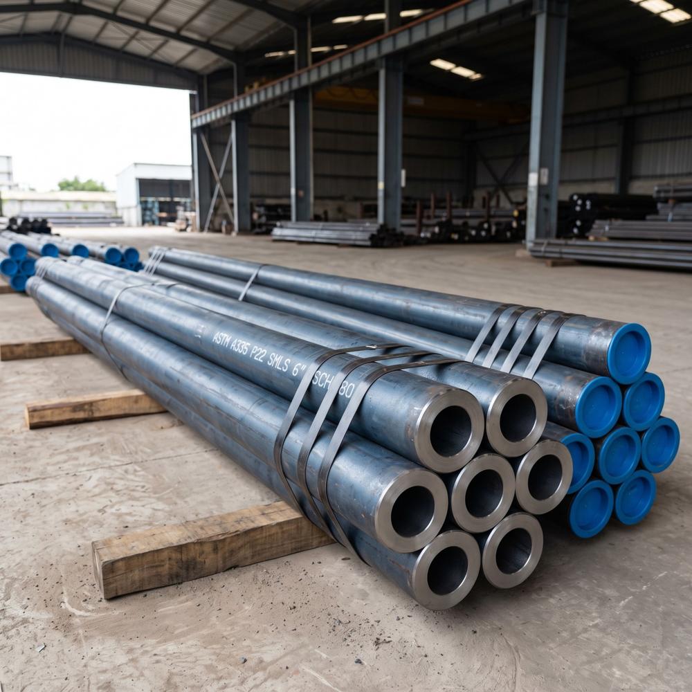 Alloy Steel P22 Seamless Pipe ASTM A335 / ASME SA335