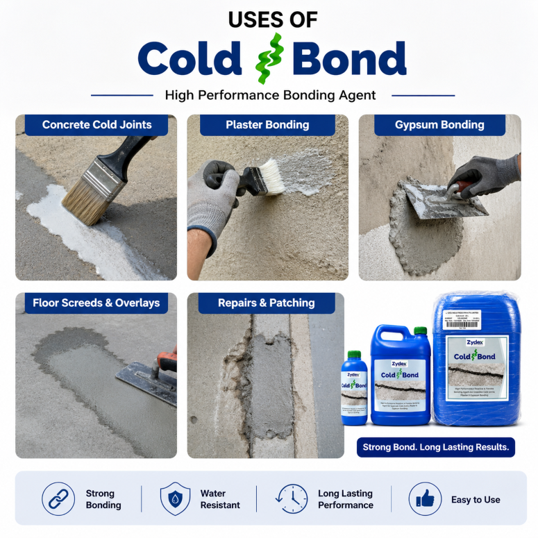 Cold Bond Concrete Jointing Chemical for Strong, Durable Masonry & Concrete Joints 1 Litre