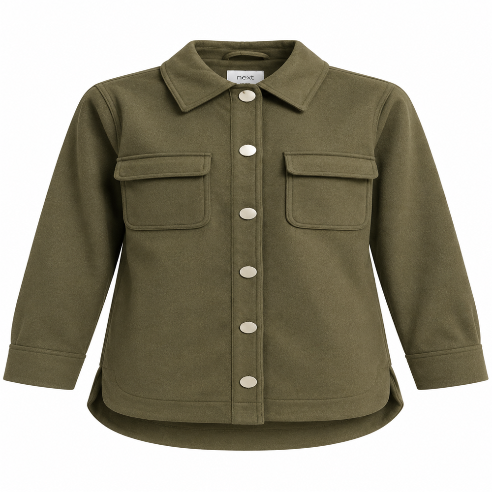Export Surplus Women Olive Green Longline Shirt Jacket - Age Group: 18+