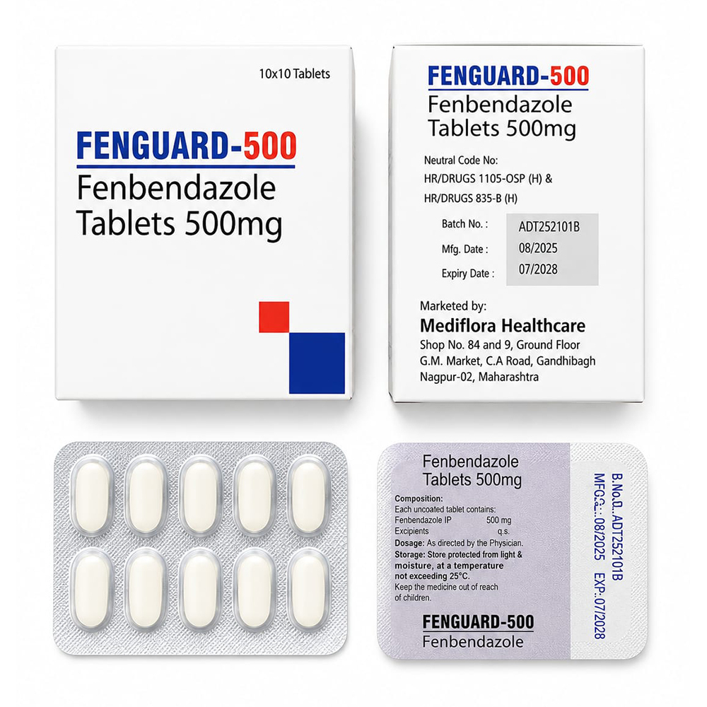 500mg Fenbendazole Tablets
