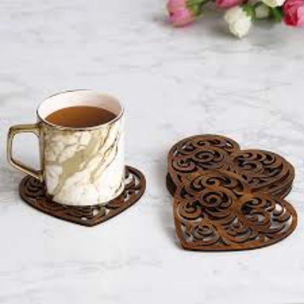 Tc-001 Tea Coasters - Color: Brown