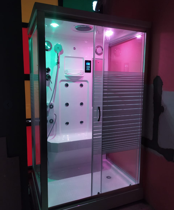 Modern Steam Room With Shower Cabin