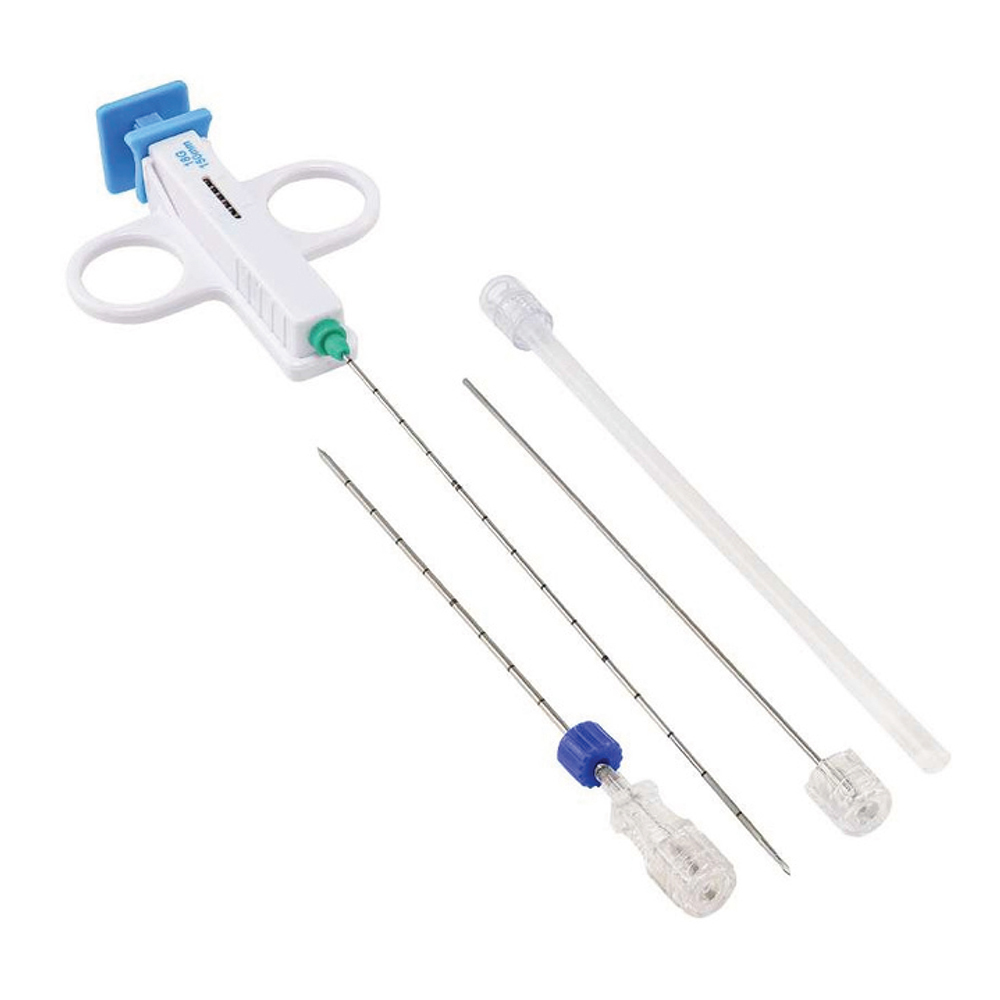 Semiautomatic Biopsy Gun With Co-Axile Needle