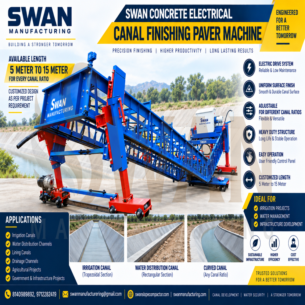 Concrete Finishing Canal Paver Machine