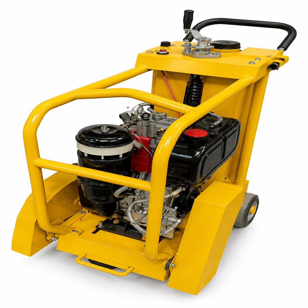 Concrete Cutter Machine With Diesel Engine 5.5 Hp Q500, 14inch - Application: It Is Ideal For Construction Contractors