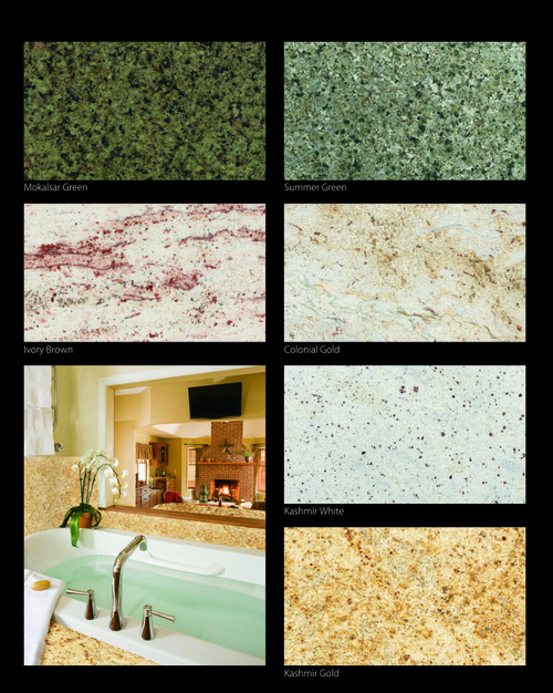 Brass Blue Granite - Color: Black