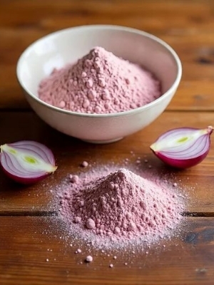 Pink onion powder