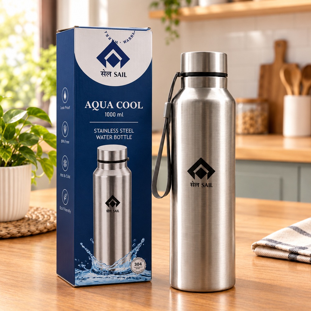 Water Bottle Stainless Steel Eco Friendly - Capacity: 1000 Milliliter (Ml)