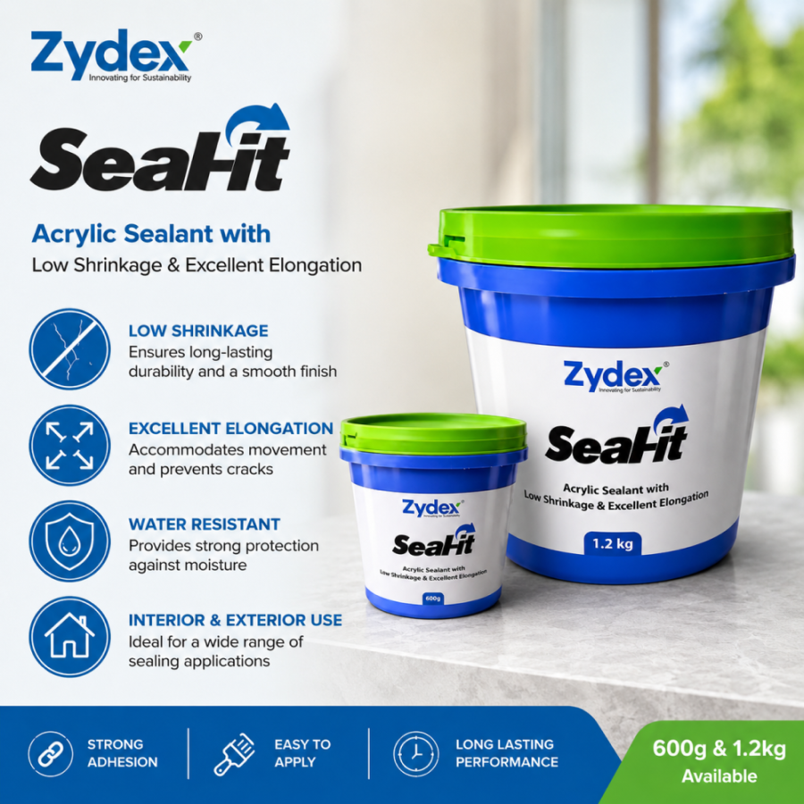 Seal It Acrylic Sealant  Low Shrinkage Flexible Crack Filler with Excellent Elongation for Walls & Concrete 