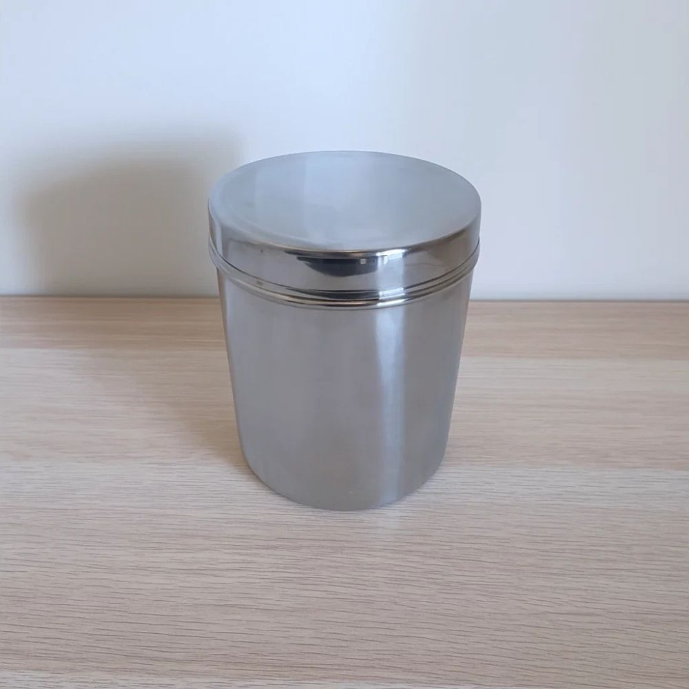 SAIL SALEM Stainless Steel Platinum Container Dabba- 4 Ltr, 5 Ltr, 6 Ltr, 7Ltr, 8 Ltr |Premium Food Storage Container with Lid | Rust Free Kitchen Storage Box