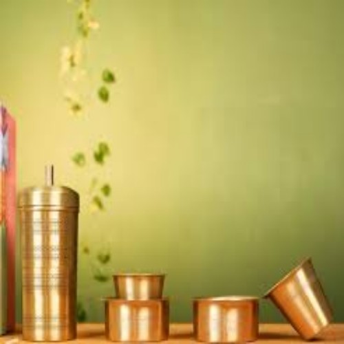 Exclusive Copper Davara Gift Set - Color: Gold