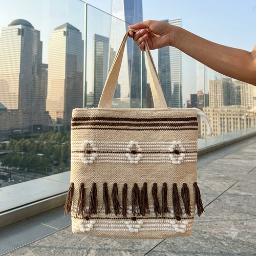 Natural Fabric Tote Bag for Daily Use