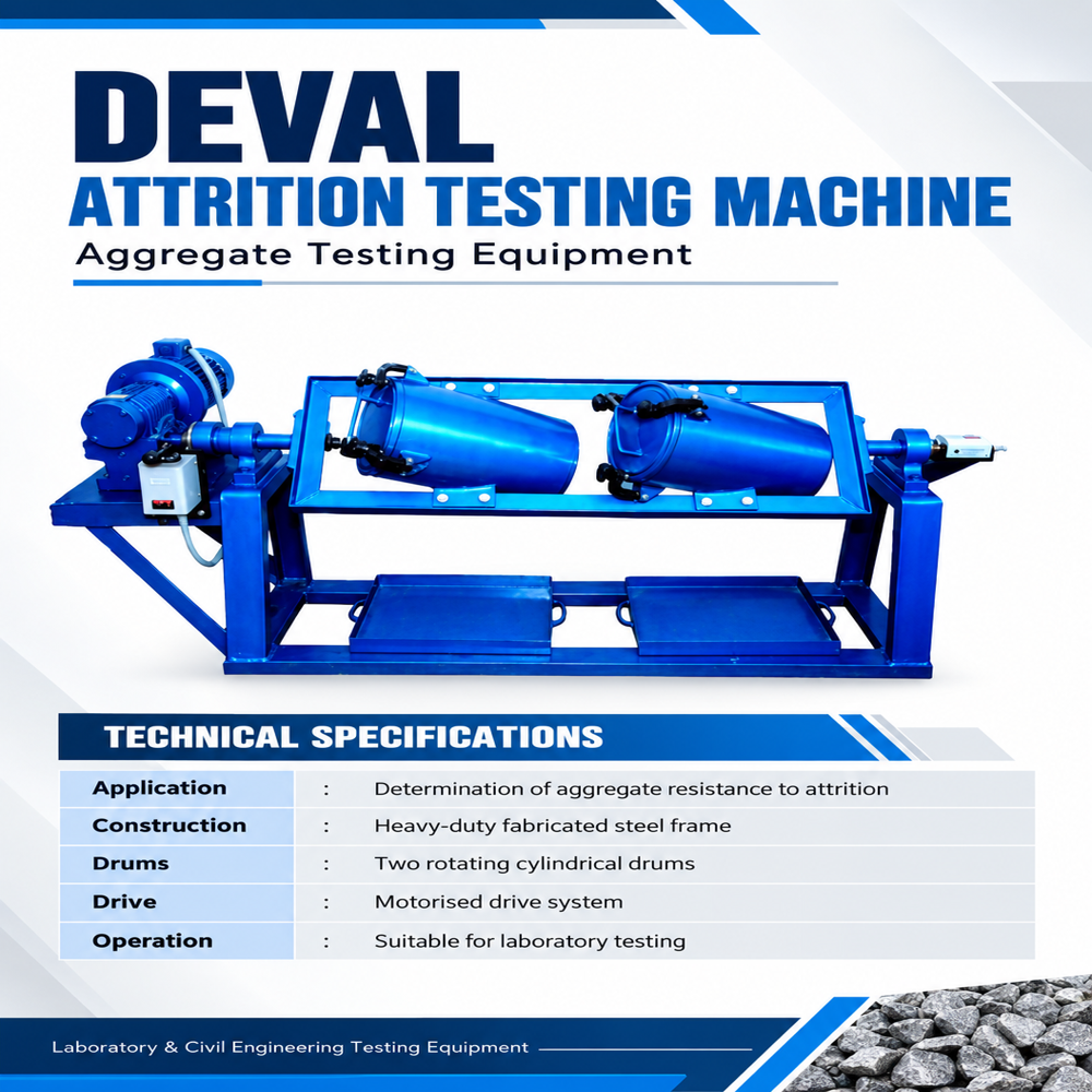 Deval Attrition Testing Machine