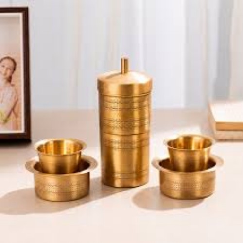 Commercial Copper Coffee Serving Set - Color: Gold