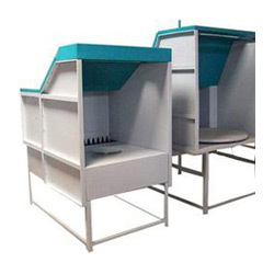 Bench Spray Paint Booth - 1050 x 1200 x 950 mm, Durable Design | 220-380 Voltage, Electric Power Source, White & Blue Finish, 1 Year Warranty, Industrial Usage