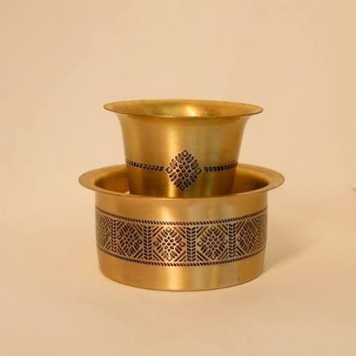 Copper Dabra Set For Fine Dining - Color: Gold