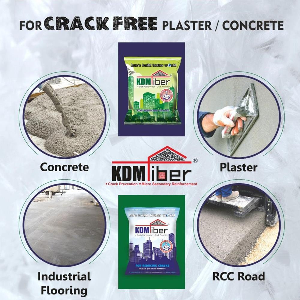 6MM , 12 MM & 24MM  KDM Glass Fiber High Strength Reinforced Fiber for Construction Repair and Waterproofing 