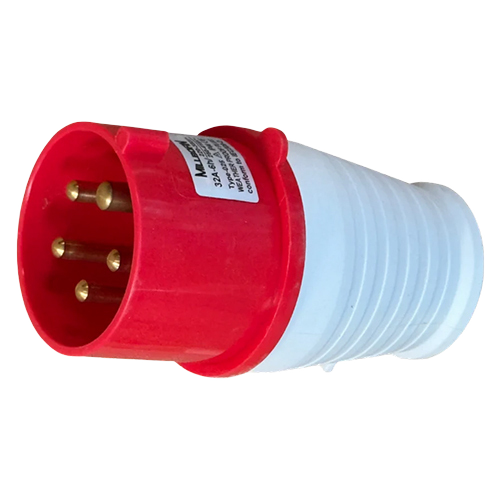 Red 32a-5 Pin Industrial Socket
