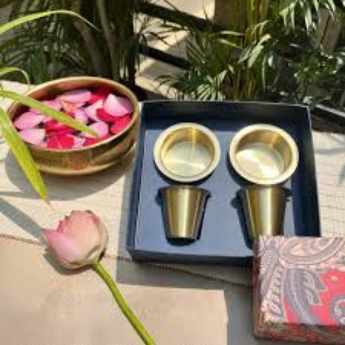 Three Piece Copper Dabra Set - Color: Gold