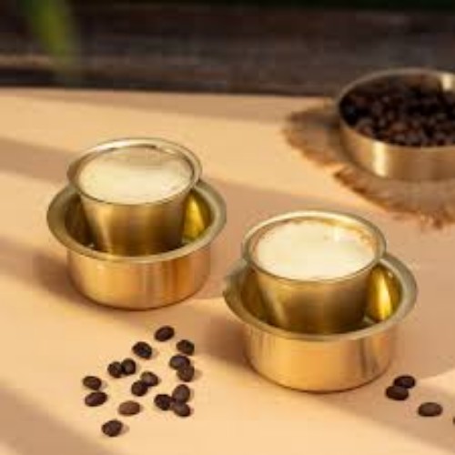 Compact Copper Davara Set - Color: Gold