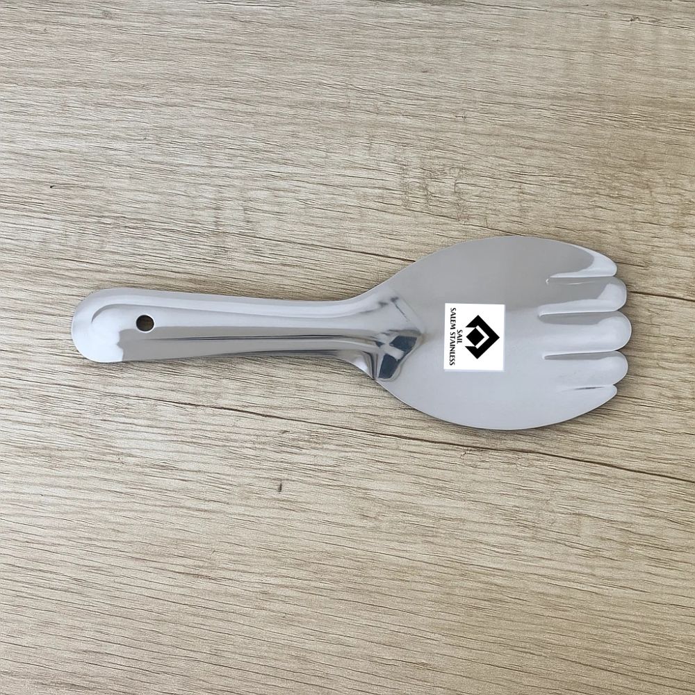 Steel Rice Spoon (Annakai) Premium Food Grade Serving Spoon for Rice, Biryani, Pulao & Daily Kitchen Use