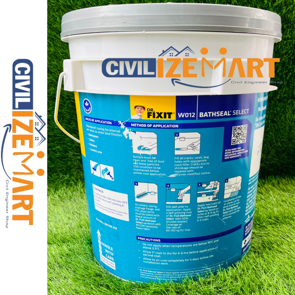 Dr.fixit Bathseal Select Waterproofing Coating - Application: Bathrooms