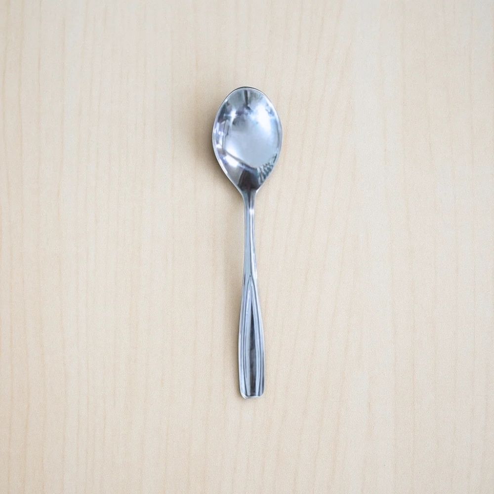 Matt Finish Dessert Spoon, Spoon, Sail Salem, 304 Grade Stainless Steel Spoon, Rust & Crack Free, Tableware, Dinnerware - Color: Silver
