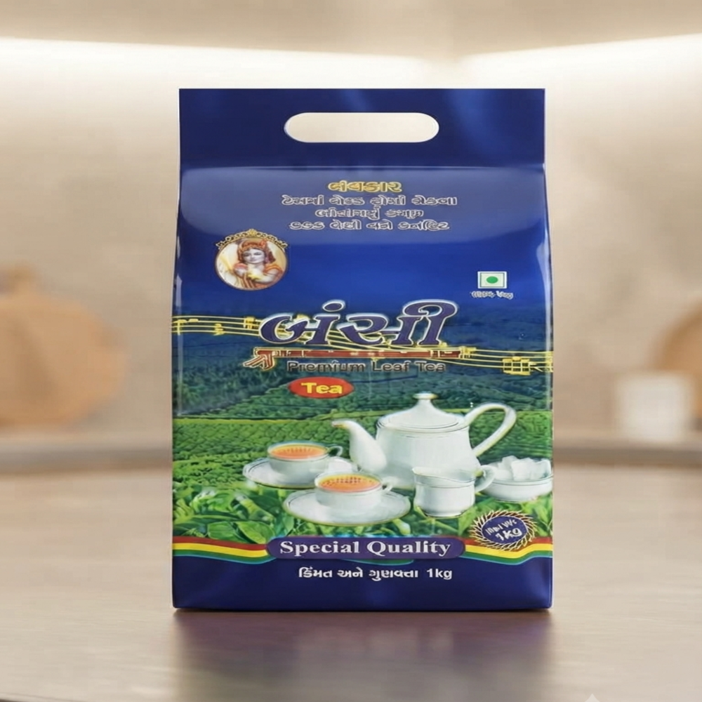 Flat bottom Tea packaging Pouch