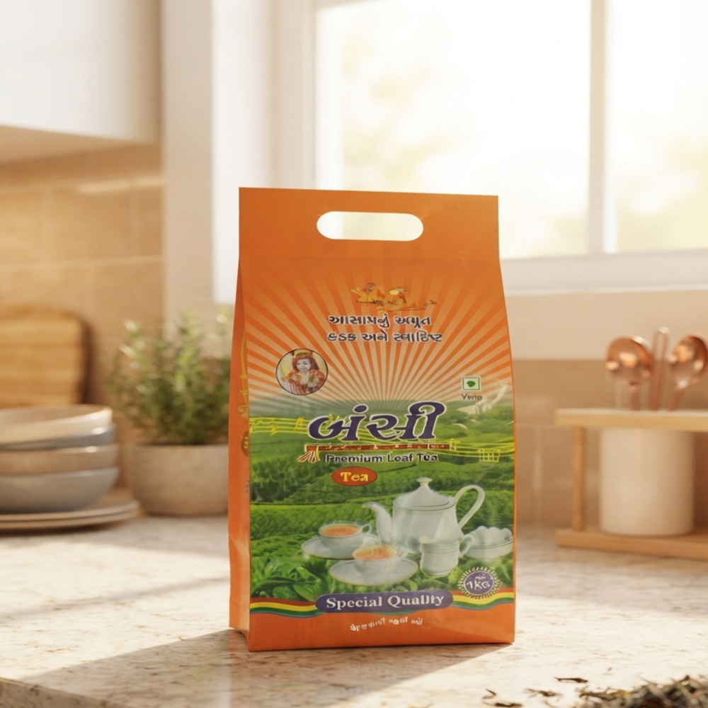 Flat Bottom Tea Packaging Pouch - Coating Type: Ldpe
