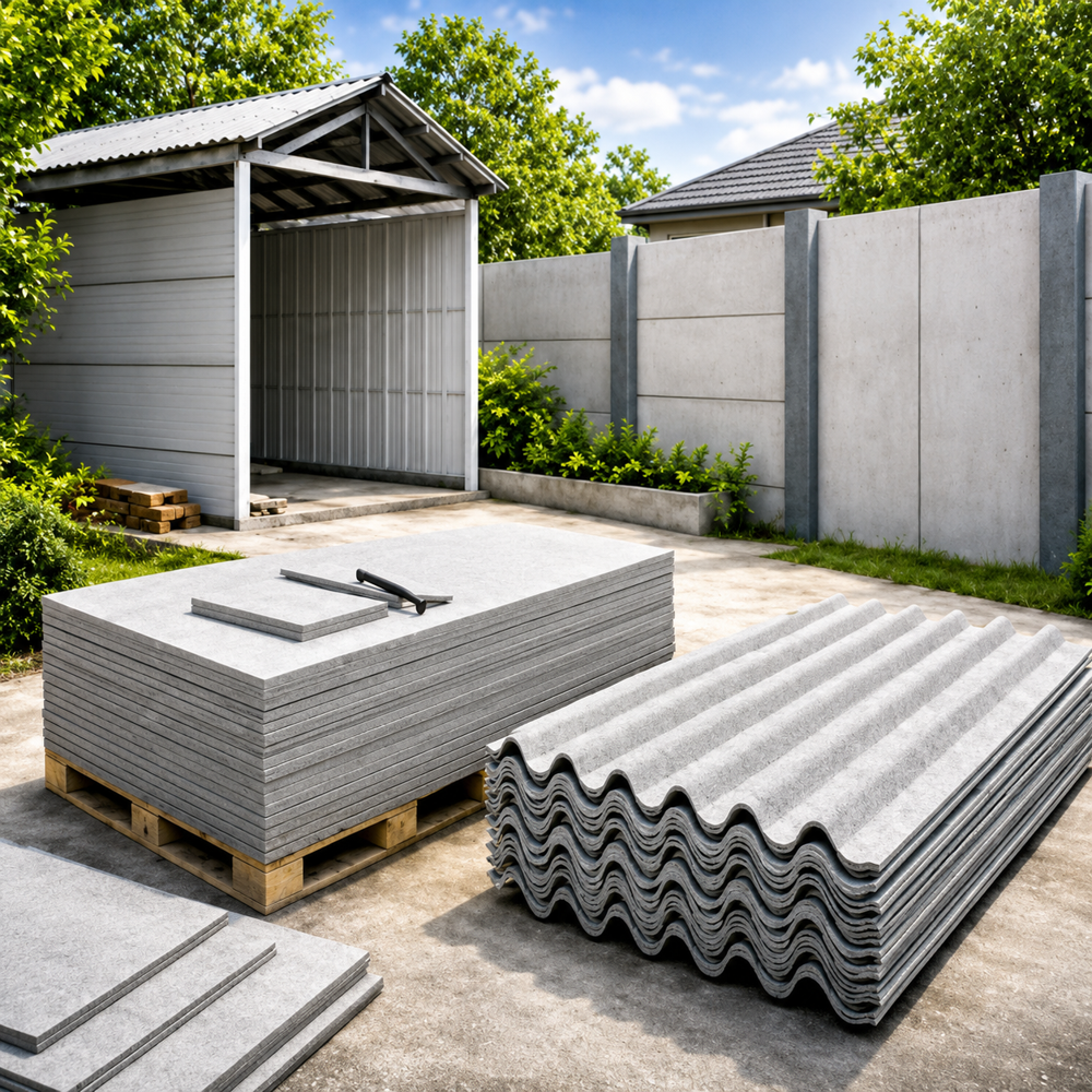 Cement Roofing Sheets 1 Meter Width for Durable Weather Resistant Industrial & Residential Roofs