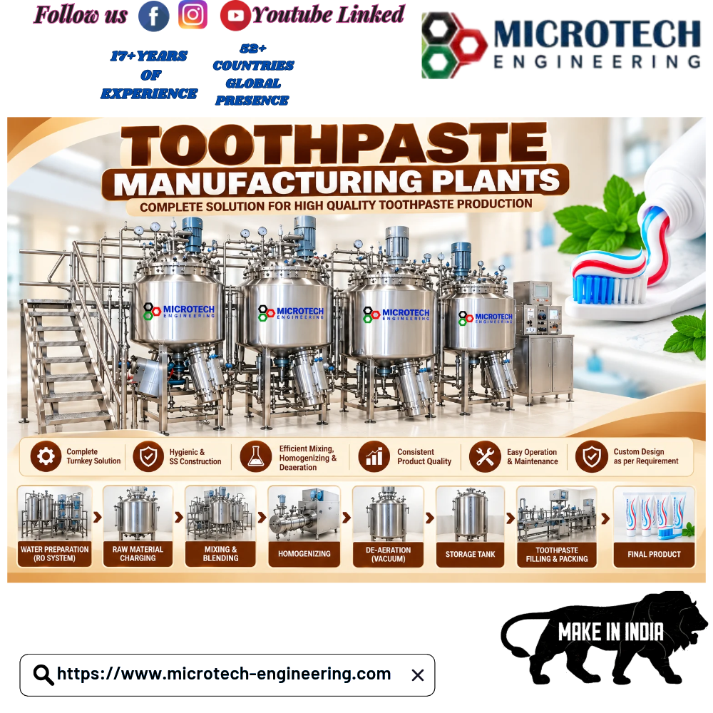 Toothpaste Manufacturing Plants