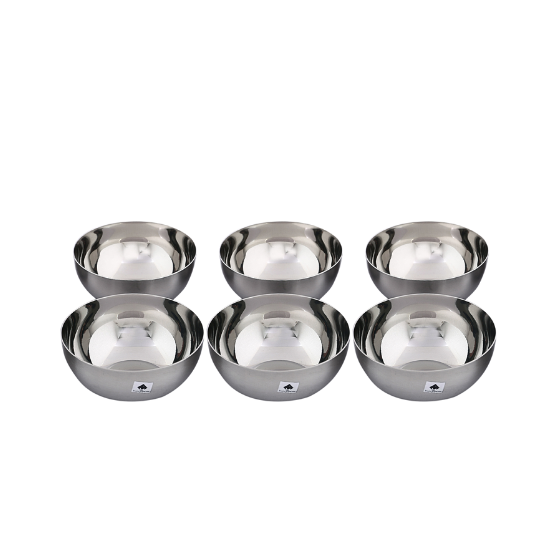 Matt Finish Odyssey Bowl/Katori Premium Stainless Steel Designer Katori, Dishwasher Safe, Rust & Crack Free Dinnerware