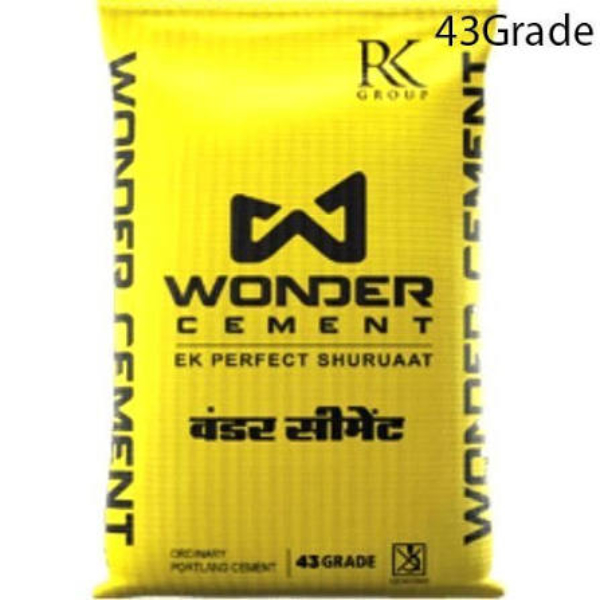 Wonder Cement Opc 43 Grade High-Strength Cement For Construction & Concrete Works - Bending Strength: Strong