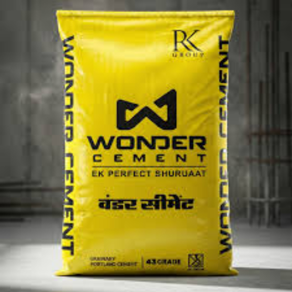 Wonder Cement OPC 43 Grade | High-Strength Cement for Construction & Concrete Works