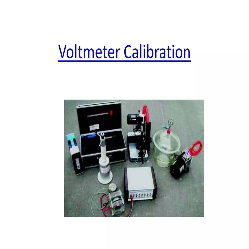 Calibration of Voltmeter